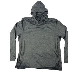 Abercrombie Fitch Hoodie Mens 2XL Air Knit Gray Pullover Long Sleeve‎ Athleisure